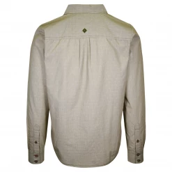 PrAna Men's Green Diamond Pattern Striped L/S Woven Shirt (S57)