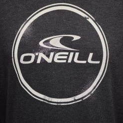 O'Neill Men's Weddle Light Weight Black/White L/S Pull Over Hoodie