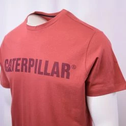 Caterpillar Men's Maroon S/S T-Shirt S12