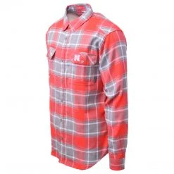 Columbia Men's Collegiate Flare Gun L/S Flannel Nebraska Cornhuskers