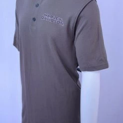 Harley-Davidson Men's Brown S/S Polo Shirt (Size Medium)