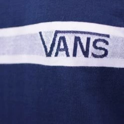 Spotted Clothing Vans Off The Wall Men's Navy White Stripe Sleeveless Tank Top S07-A (Size Small)