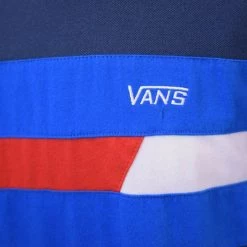 Spotted Clothing Vans Off The Wall Men's Red, White & Blue S/S Tee S10-A (Size Small)