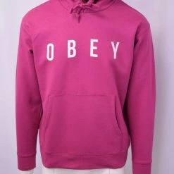 Spotted Clothing Obey Men's Light Coloured Anyway L/S Pull Over Hoodie