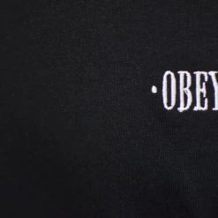 Obey Men's Black Light Weight L/S Pull Over Hoodie