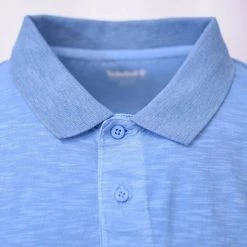 Timberland Men's Sky Blue S/S Polo Shirt S05