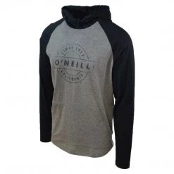 O'Neill Men's Two Tone Black & Grey Light Weight L/S Hoodie