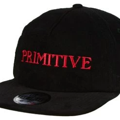Spotted Clothing Primitive Skateboarding X New Era Magic 950 Black Corduroy Snapback Accessories