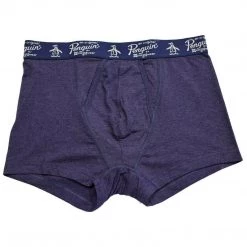 Spotted Clothing Original Penguin Men's 3 Pack Solid Grey Navy Grey Trunks (S03)