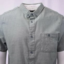 Spotted Clothing Quiksilver Men's Green Waterfall S/S Woven Shirt