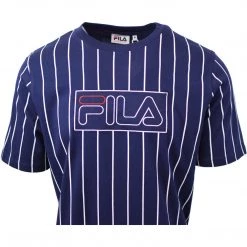 Spotted Clothing FILA Men's Navy White Stripe S/S Tee (S04)
