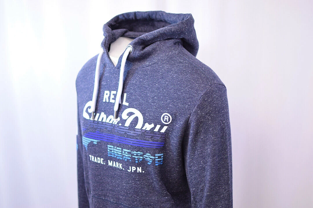 Super Dry SuperDry Men's Vintage Logo Cotton Blend Pull Over Hoodie 17 Super Dry SuperDry Men's Vintage Logo Cotton Blend Pull Over Hoodie