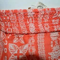 Spotted Clothing Womens Lagaci Women's Red/Orange Printed Beach Cover Up Summer Dress