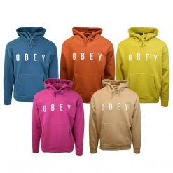 Spotted Clothing Obey Men's Light Coloured Anyway L/S Pull Over Hoodie