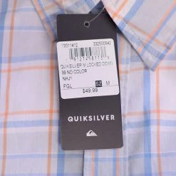 Spotted Clothing Quik Silver Men's Locked Down Plaid S/S Woven Shirt