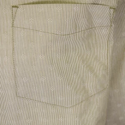 PrAna Men's Green Diamond Pattern Striped L/S Woven Shirt (S57)