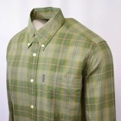 Beretta Men's Green Plaid L/S Woven Shirt