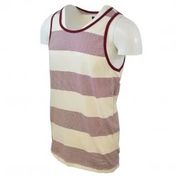 Spotted Clothing Obey Men's Red Velvet Sleeveless Tank Top