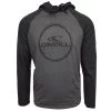 O'Neill Men's Weddle Light Weight Black/Grey L/S Pull Over Hoodie