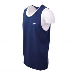 Spotted Clothing Vans Off The Wall Men's Navy Blue Mini Sk8r Sleeveless Tank Top S03 (Size Small)