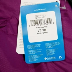 Columbia Girl's Black Diamond Print Outgrown Frosty Slope 2PC Jacket & Bib Winter Set