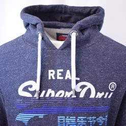 Super Dry SuperDry Men's Vintage Logo Cotton Blend Pull Over Hoodie 32 Super Dry SuperDry Men's Vintage Logo Cotton Blend Pull Over Hoodie