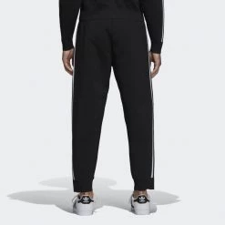 Adidas Men's Black Knitted 3/4 Track Pants Mens