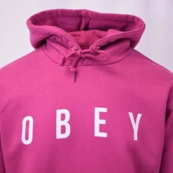Spotted Clothing Obey Men's Light Coloured Anyway L/S Pull Over Hoodie
