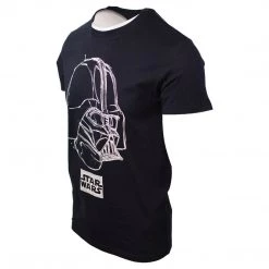 Star Wars Men's Darth Vader Sketch Black S/S T-Shirt Mens