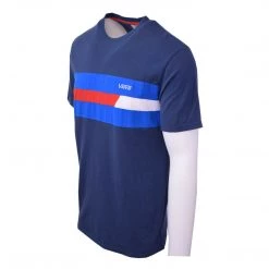 Spotted Clothing Vans Off The Wall Men's Red, White & Blue S/S Tee S10-A (Size Small)