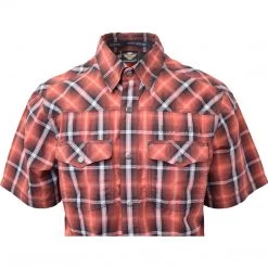 Harley-Davidson Men's Black Red S/S Woven (S07) - Small