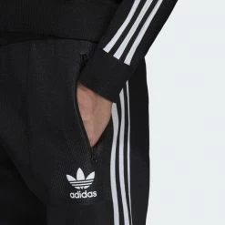 Adidas Men's Black Knitted 3/4 Track Pants Mens