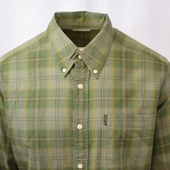 Beretta Men's Green Plaid L/S Woven Shirt