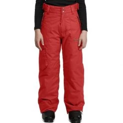 Wed'ze By Decathlon Unisex Red Evostyle Waterproof Ski/Snow Pants