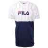 Spotted Clothing FILA Men's White Navy Stripe S/S Tee (S03) Size Small