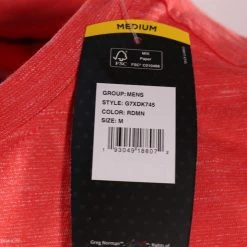 Mens Greg Norman Men's Heather Salmon Pink S/S T-Shirt (S01B) Size Large