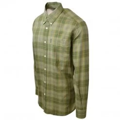 Beretta Men's Green Plaid L/S Woven Shirt