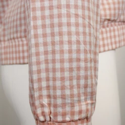 OBEY Men's Salmon White Essential Mini Box Plaid Full-Zip L/S Shirt (Medium)