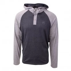 O'Neill Men's Light Weight Two Tone Henley Hoodie