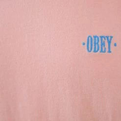 Spotted Clothing Obey Men's New Times Box Pink Tank Top