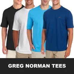 Spotted Clothing Mens Greg Norman Men's Classic Crewneck S/S Tee