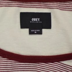 Spotted Clothing Obey Men's Red Velvet Sleeveless Tank Top