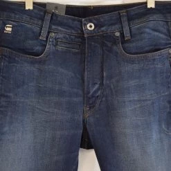 Spotted Clothing G-Star RAW Men's D-Staq Authentic Dark Aged Zip Slim Fit Jeans