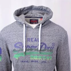 Super Dry SuperDry Men's Vintage Logo Cotton Blend Pull Over Hoodie 27 Super Dry SuperDry Men's Vintage Logo Cotton Blend Pull Over Hoodie