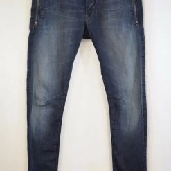 Spotted Clothing G-Star RAW Men's D-Staq Authentic Dark Aged Zip Slim Fit Jeans