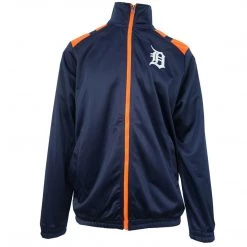 Spotted Clothing G-III Sports By Carl Banks Men's MLB Two Stripes Turtle Neck Zip Sweater