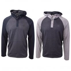O'Neill Men's Light Weight Two Tone Henley Hoodie
