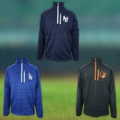 Spotted Clothing G-III Sports By Carl Banks Men's MLB Turtle Neck Zip Sweater