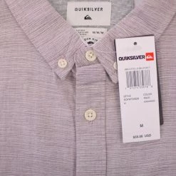 Spotted Clothing Quiksilver Men's Purple Waterfall S/S Woven Shirt Quik Silver