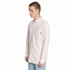 DC Shoes Men's Classic Oxford Light Pink L/S Woven Shirt Mens